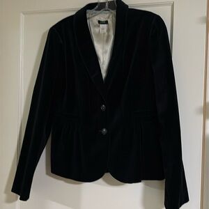 Navy blue J Crew velvet blazer